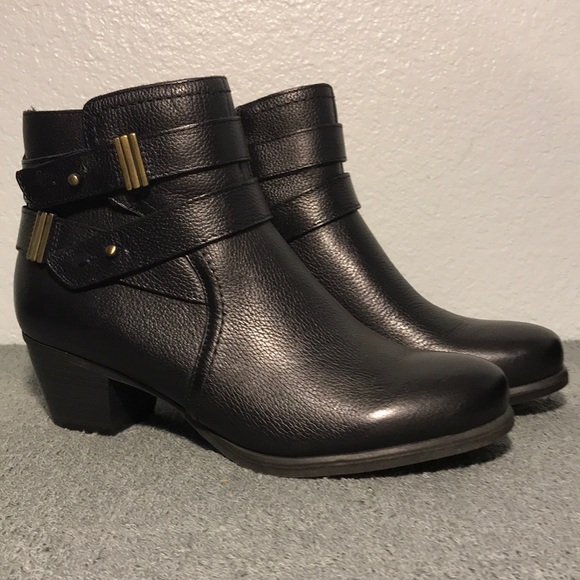 Naturalizer Shoes - Naturalizer Kepler Block Heel Leather Ankle Boots